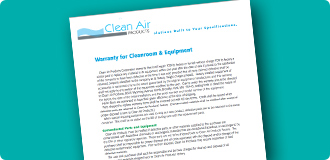 cleanroom warranty sheet of paper