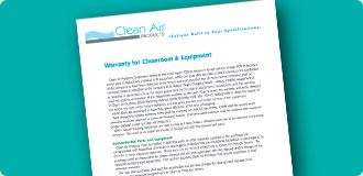 Clean Air Products Warranty Information